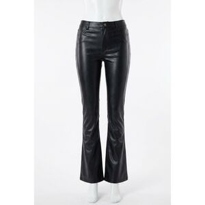 NEW FREE PEOPLE level up vegan slit bootcut jean in black